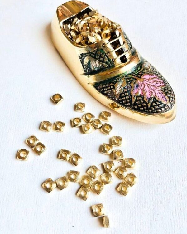2mm Brass Donut Geometric Beads – 10g
