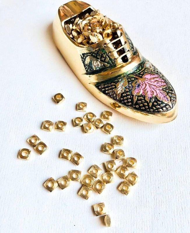 2mm Brass Donut Geometric Beads – 10g