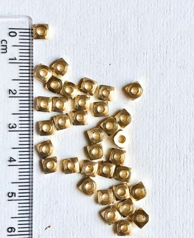 2mm Brass Donut Geometric Beads – 10g - Image 3