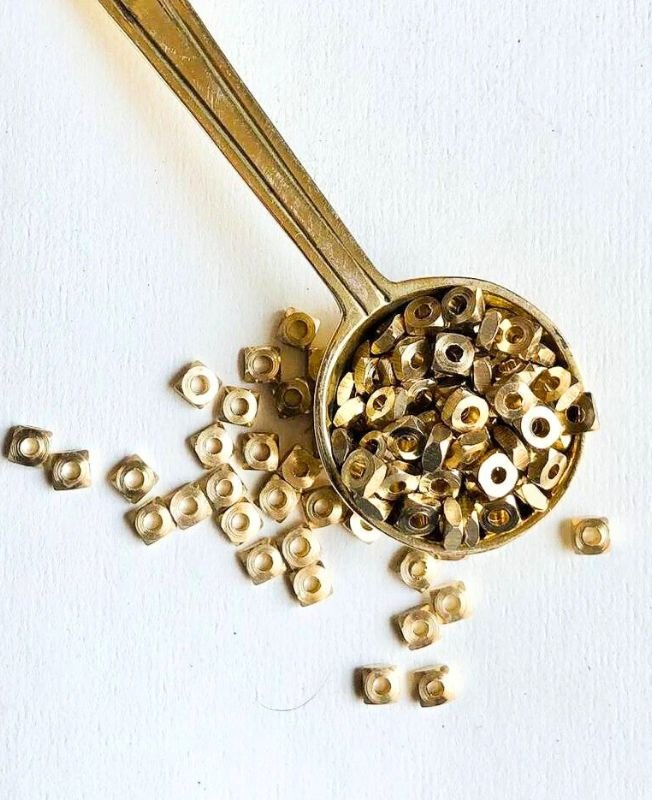 2mm Brass Donut Geometric Beads – 10g - Image 4