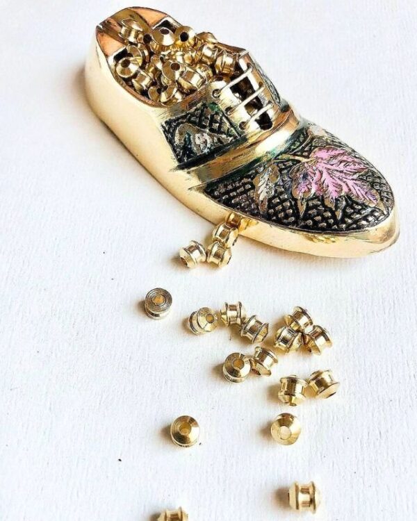 5mm Brass Unique Tube Beads – 10g