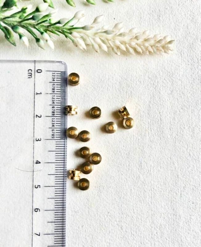4mm Brass Unique Tube Beads – 10g - Image 3
