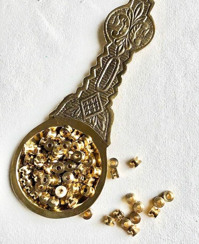 4mm Brass Unique Tube Beads – 10g - Image 2