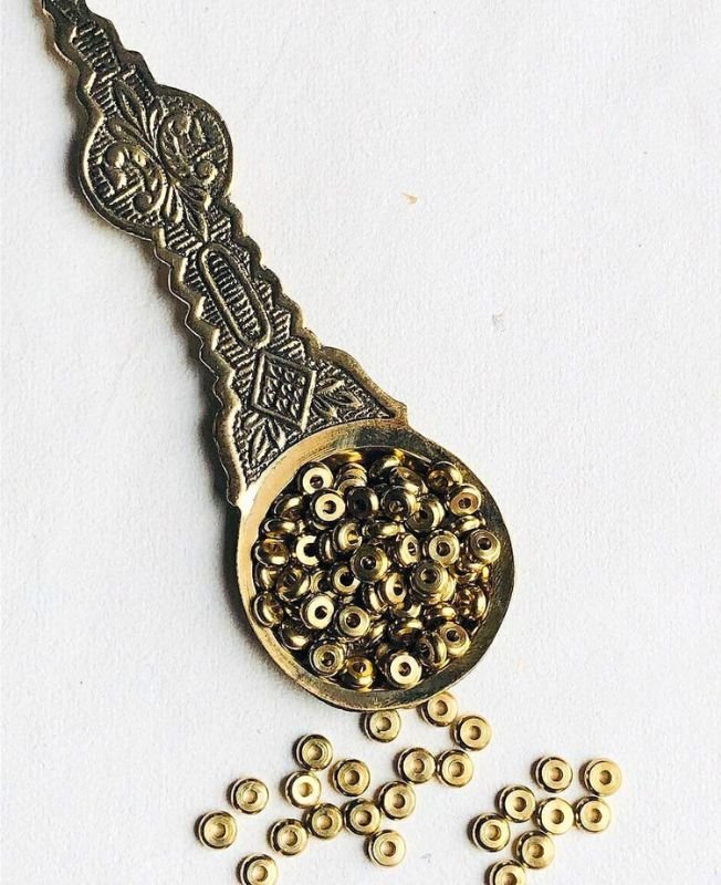 2.5mm Brass Donut Geometric Beads – 10g - Image 4