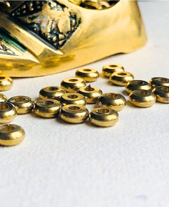 2.5mm Brass Donut Geometric Beads – 10g - Image 3
