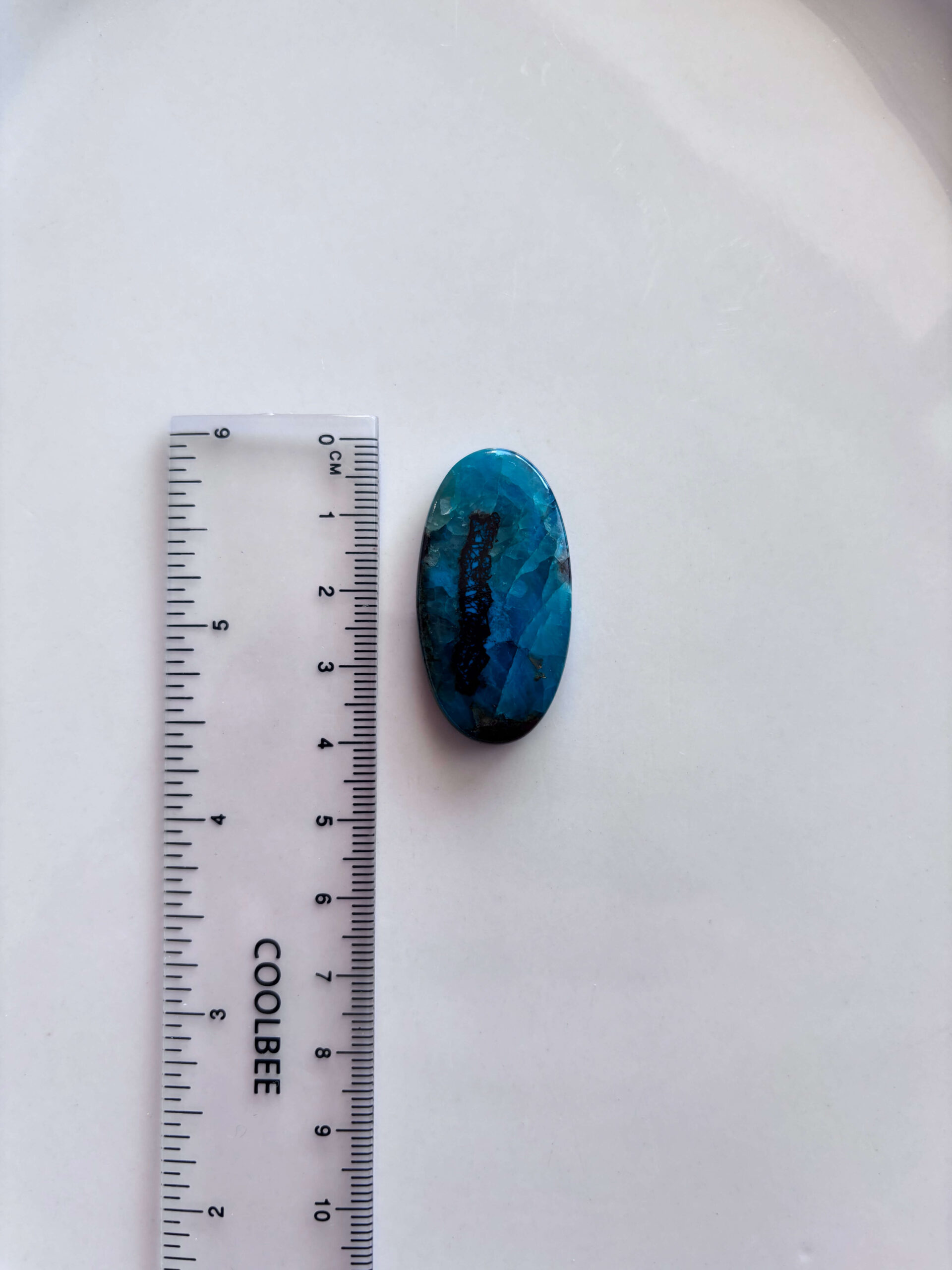 Natural Shattuckite Cabochon – Jewelry Making Stone - Image 2