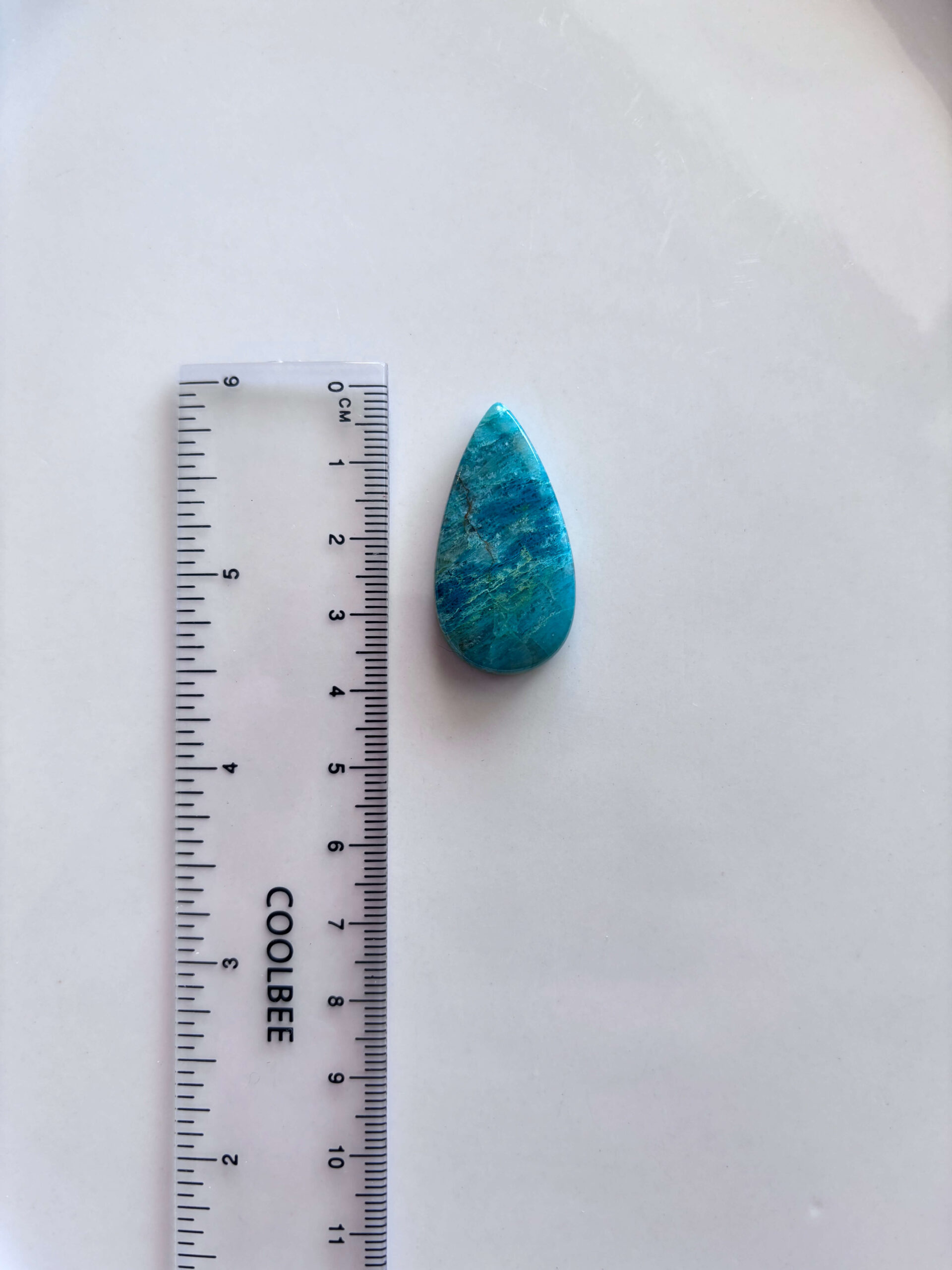 Shattuckite Cabochon for Macrame Jewelry - Image 2