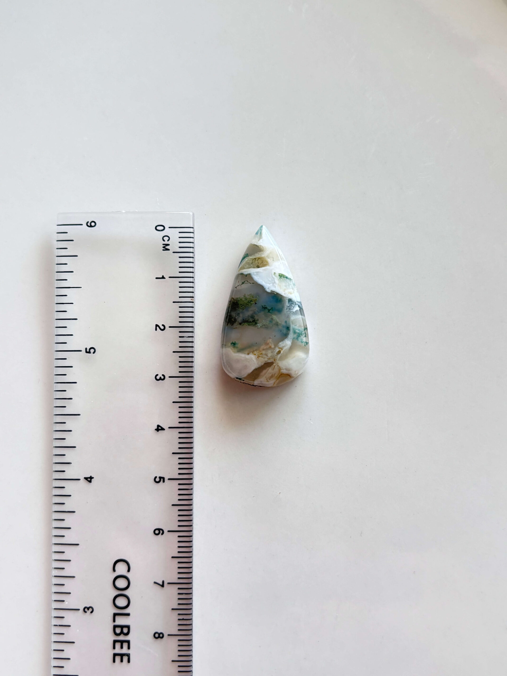 Moss Agate Cabochon for Macrame Jewelry - Image 2