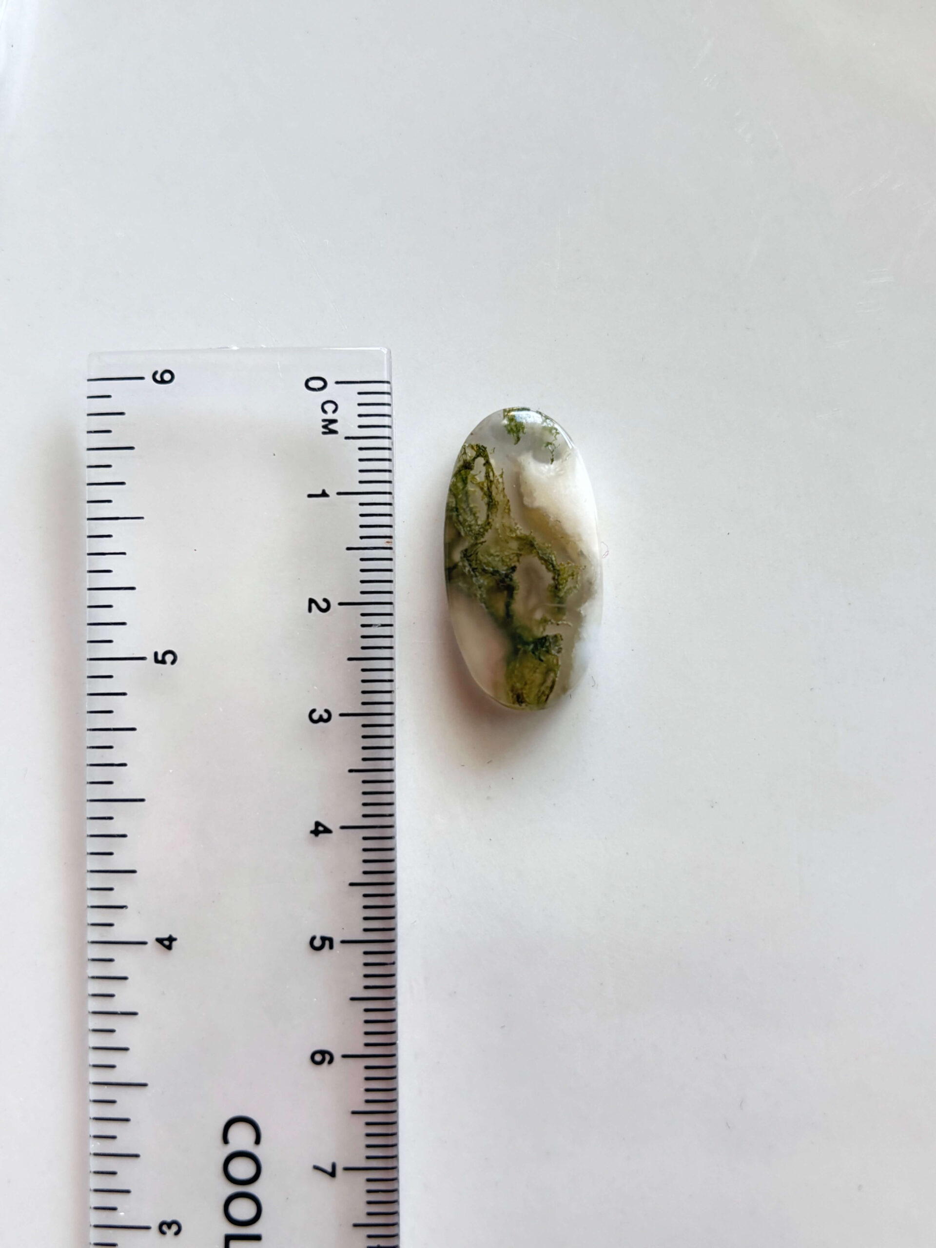 Natural Moss Agate Stone – Unique Cabochon - Image 2
