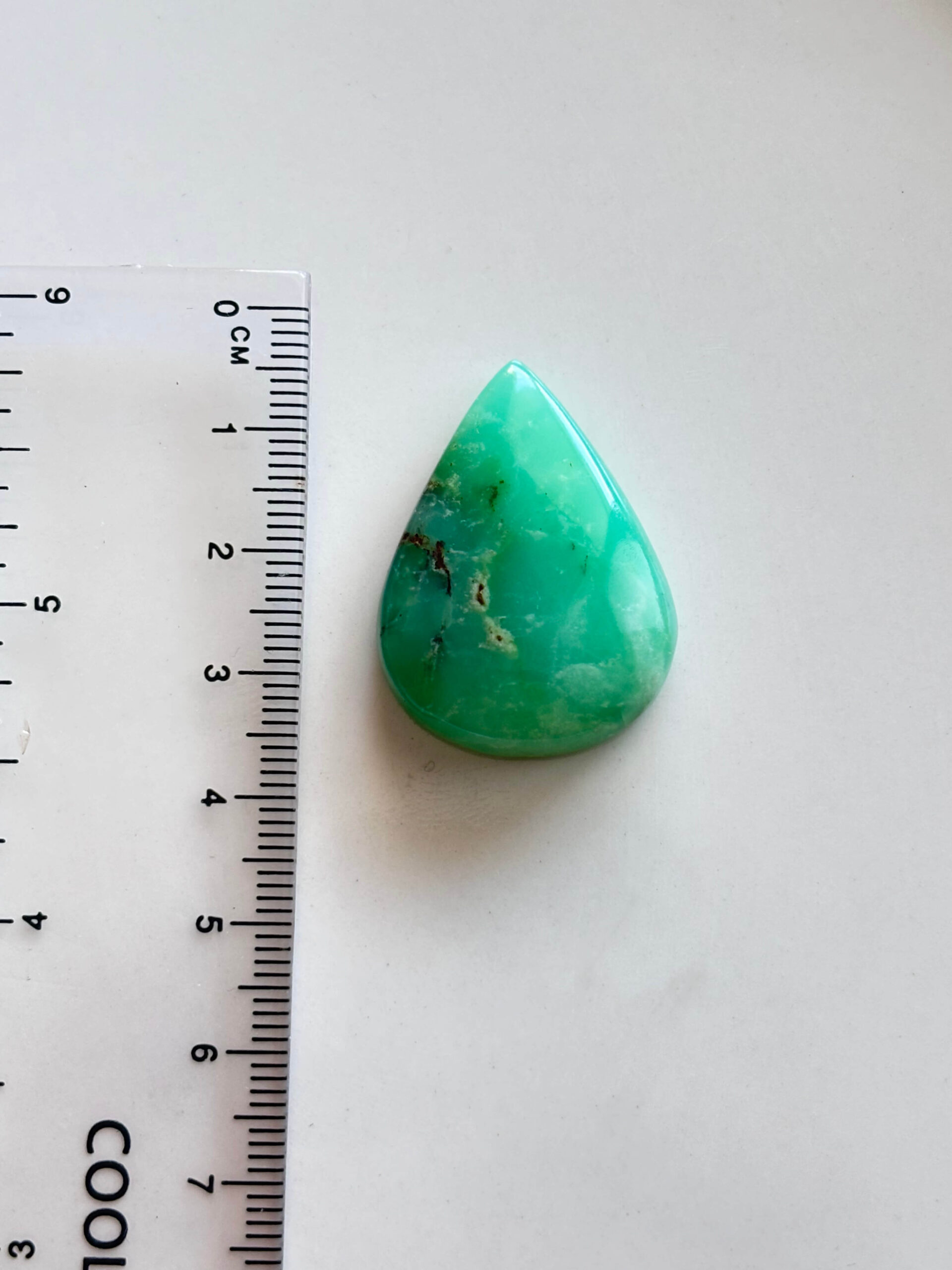 Chrysoprase Gemstone for Pendant & Macrame Jewelry - Image 2