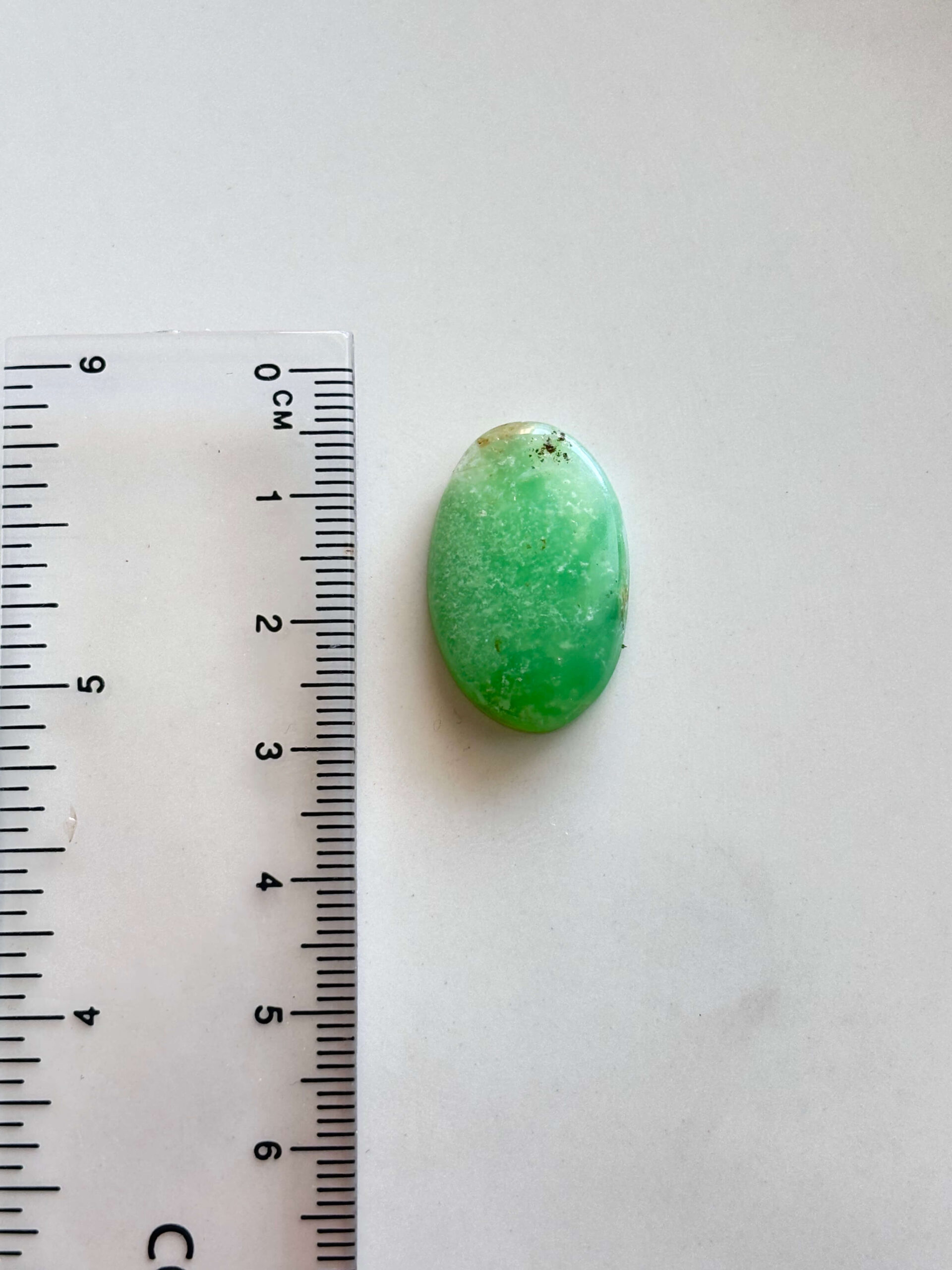 Natural Chrysoprase Stone – Unique Cabochon - Image 2