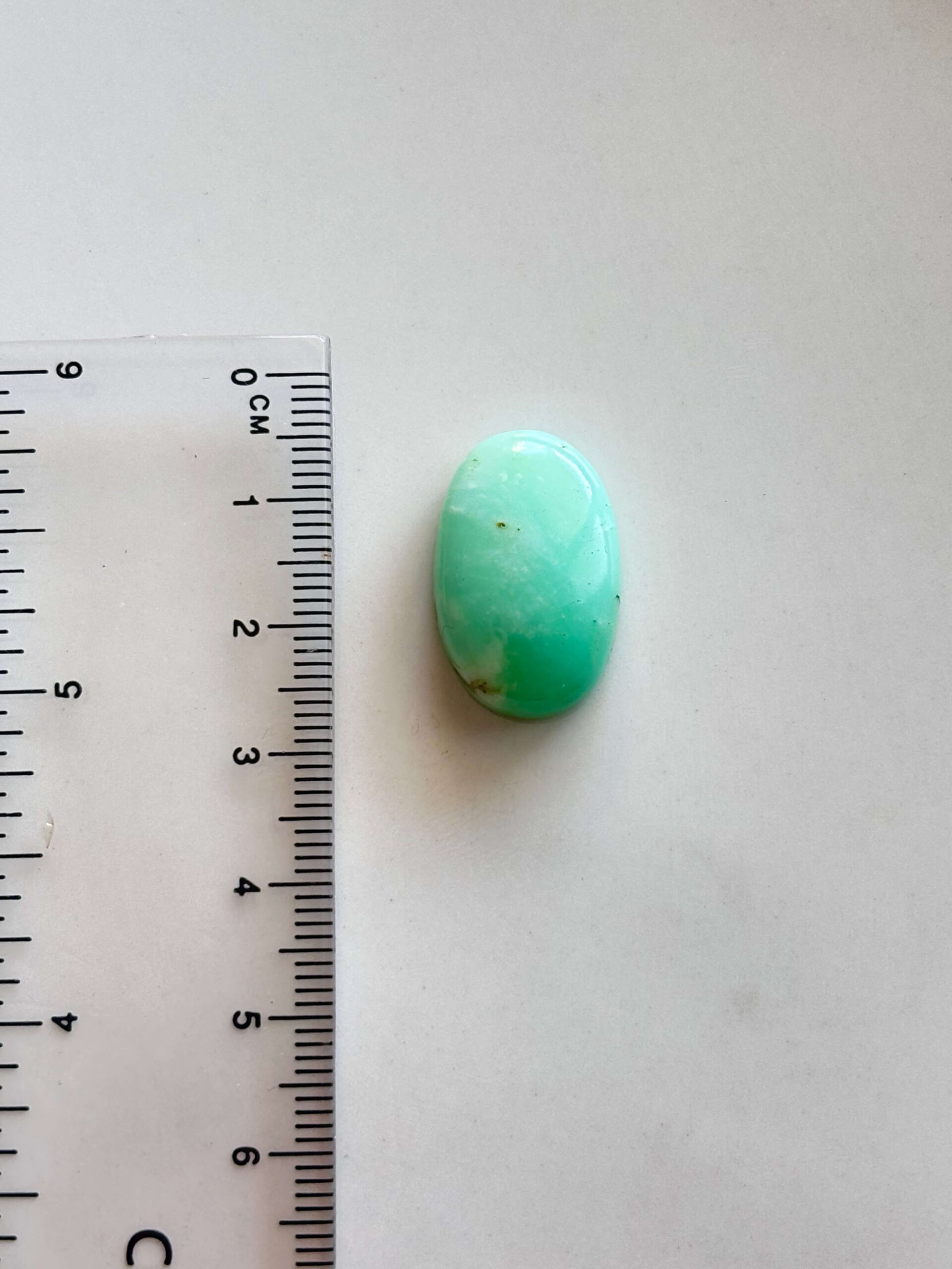 Chrysoprase Cabochon for Macrame Jewelry - Image 2