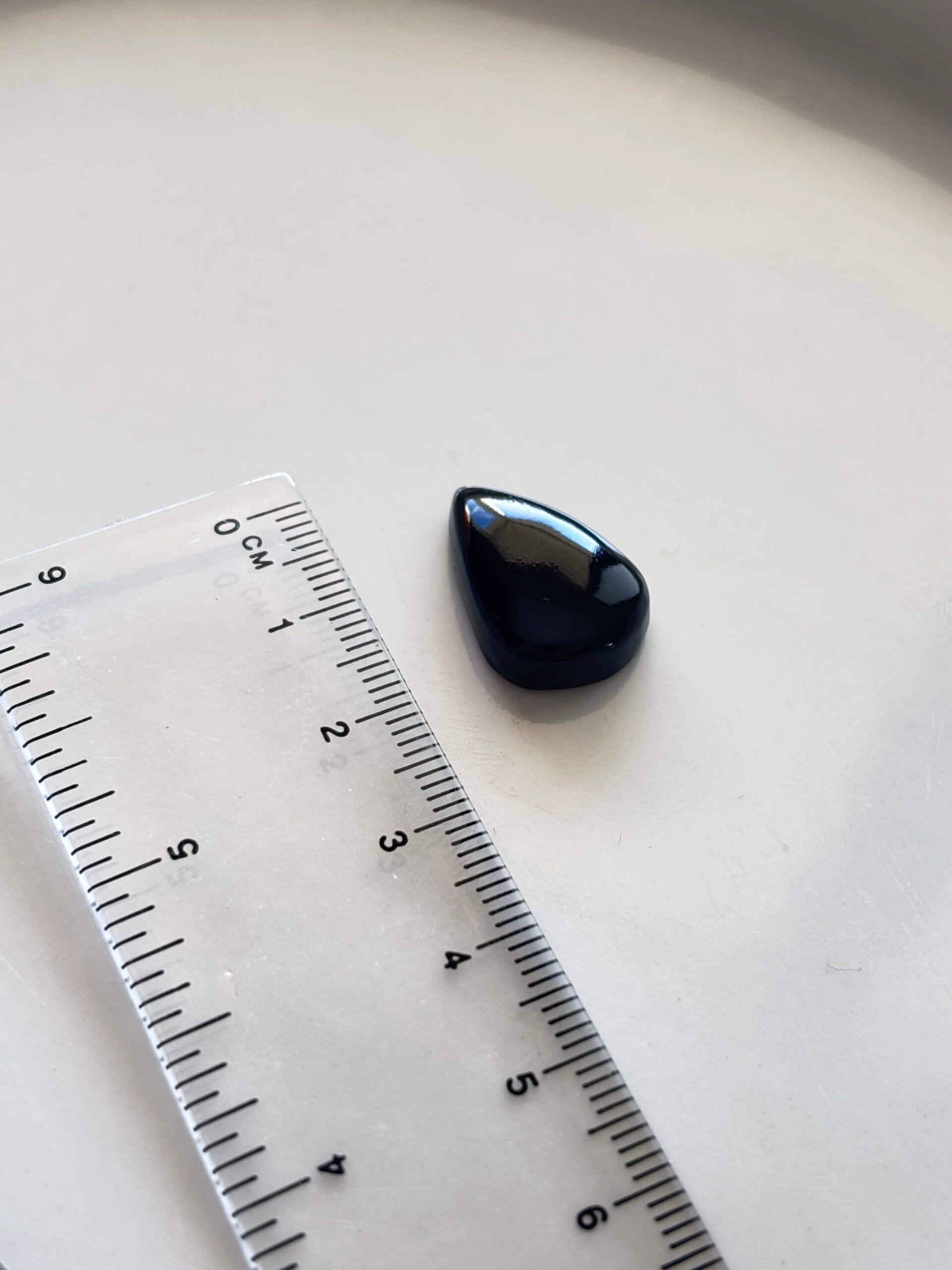Natural Black Onyx Cabochon – One of a Kind - Image 2