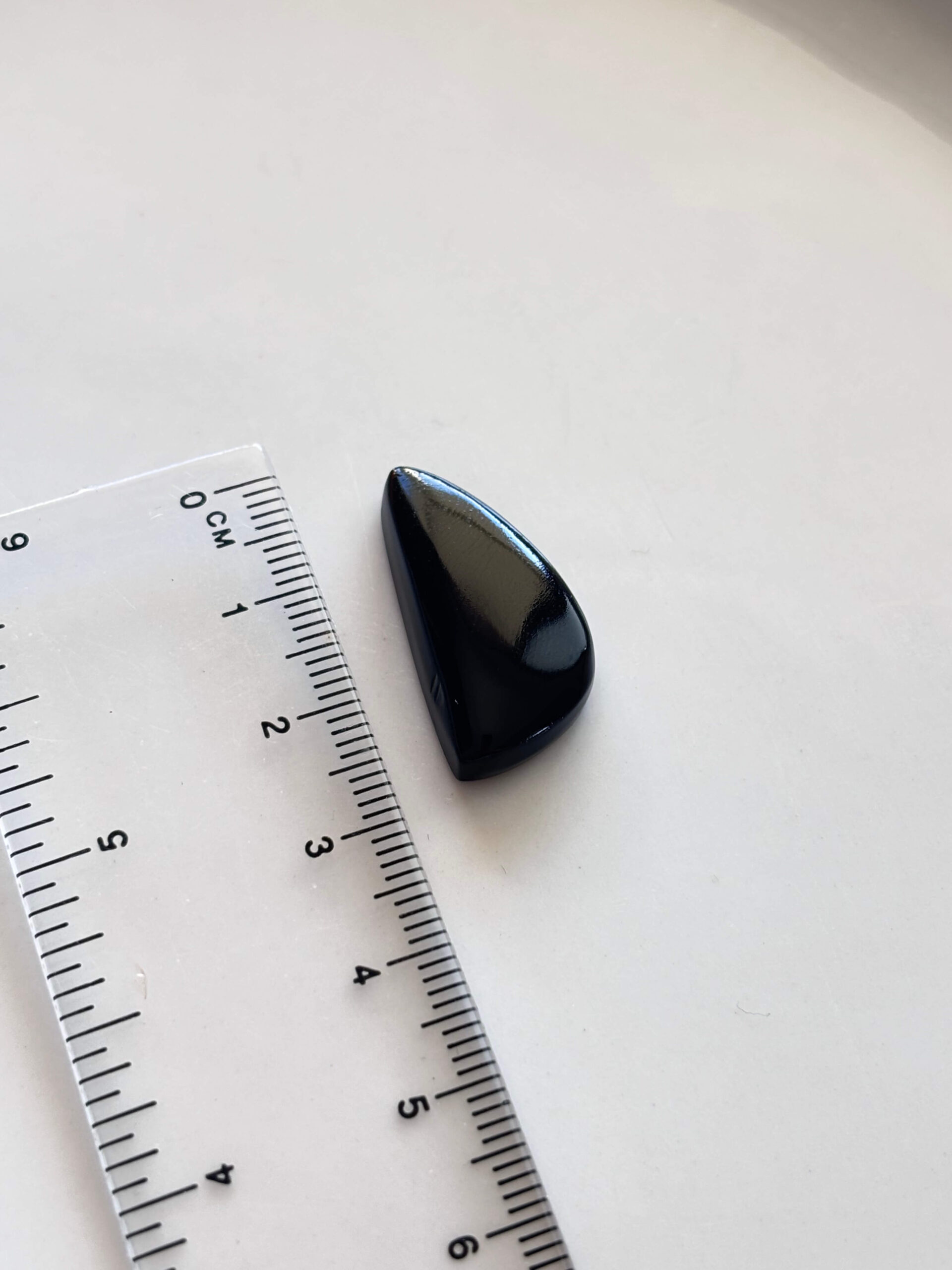 Natural Black Onyx Stone – Unique Cabochon - Image 2