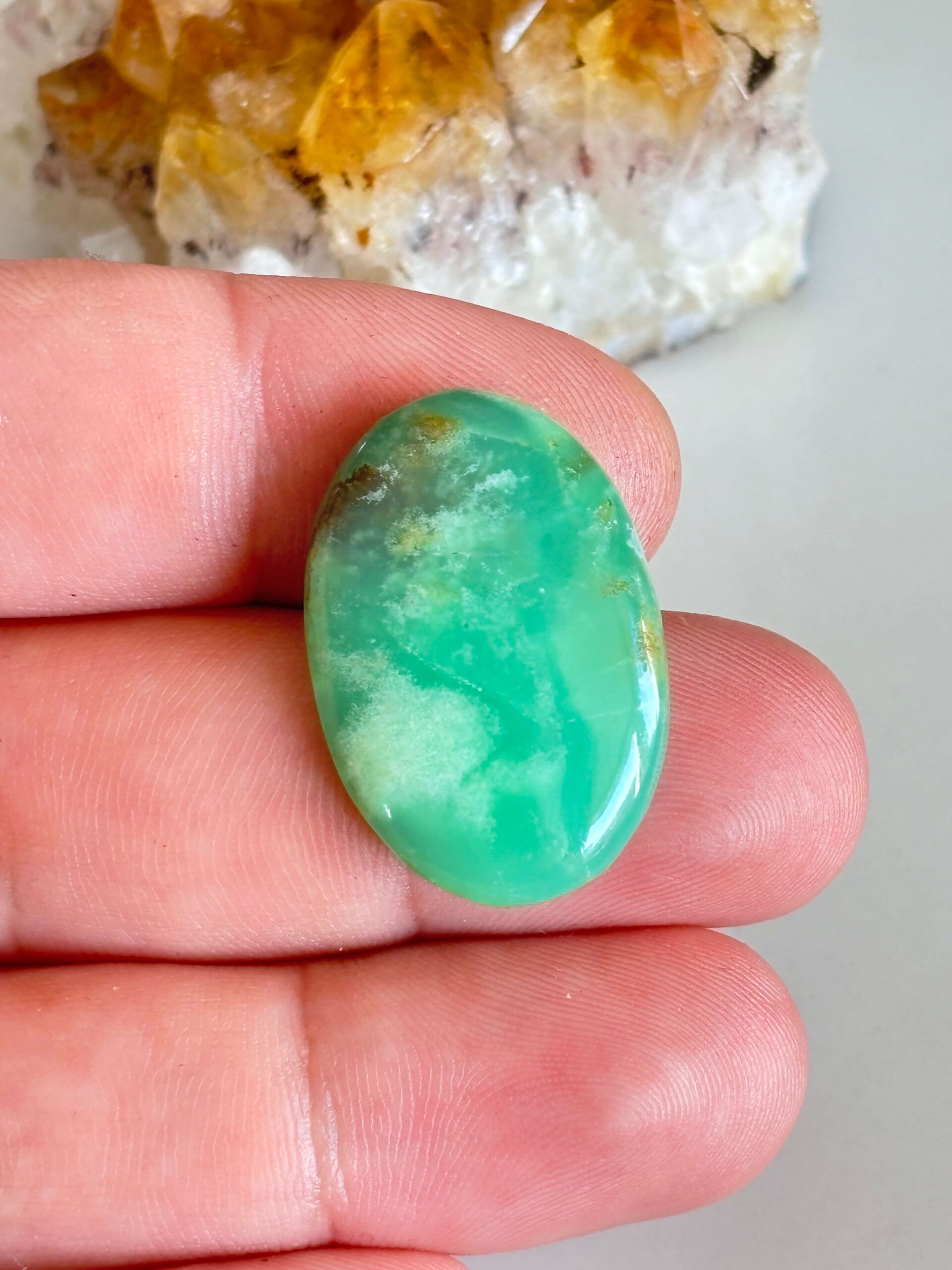 Natural Chrysoprase Gemstone for Handmade Designs