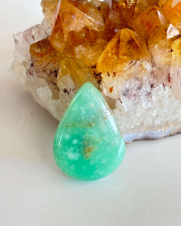 Chrysoprase Gemstone Cabochon – One of a Kind