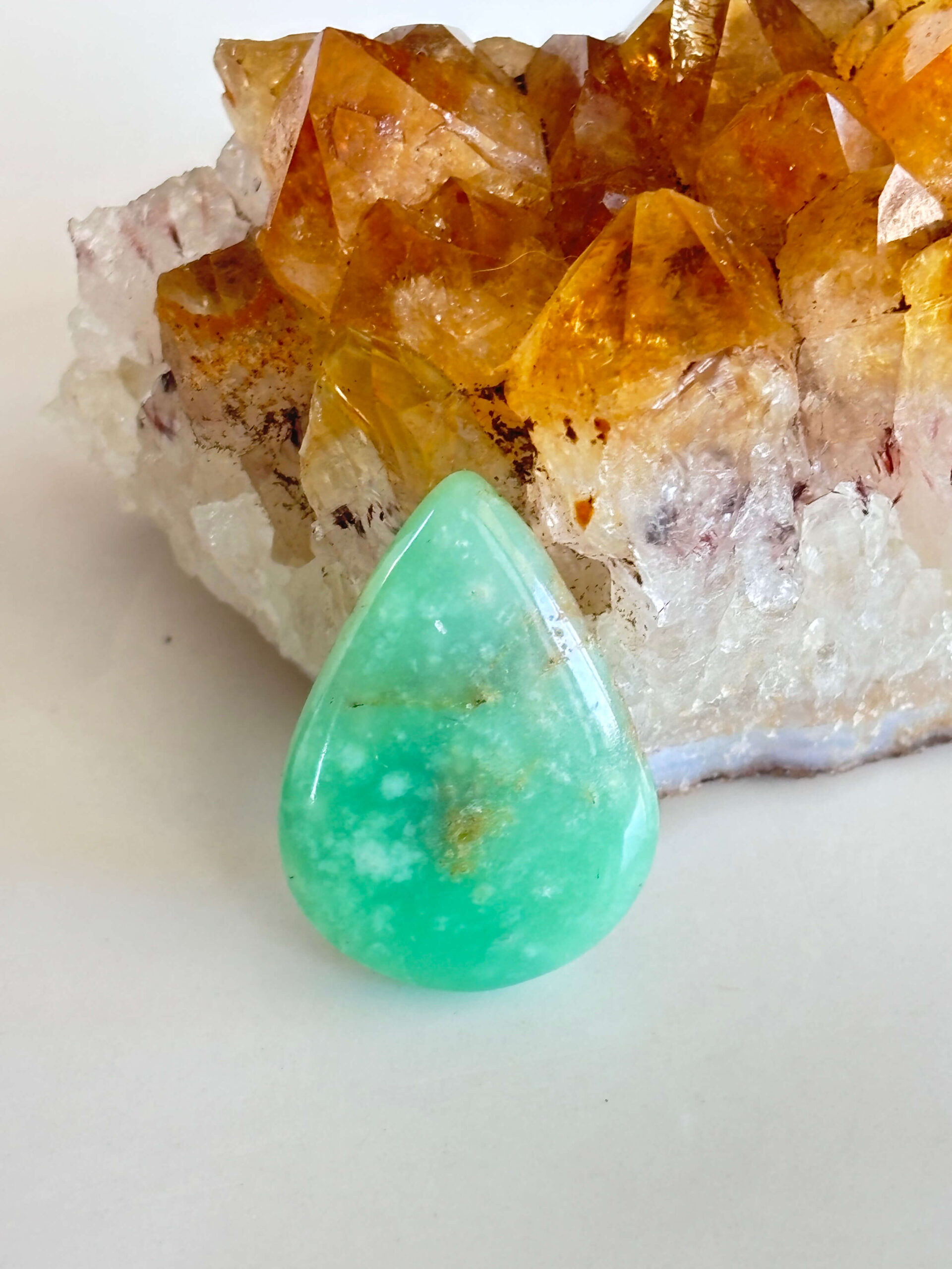 Chrysoprase Gemstone Cabochon – One of a Kind