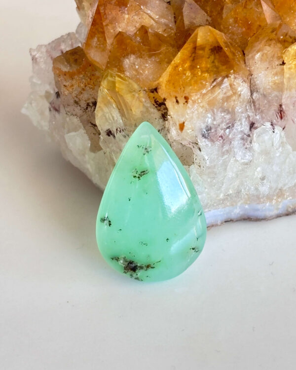 Natural Chrysoprase Cabochon for Pendant Making