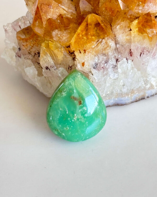Unique Chrysoprase Cabochon – Natural Gemstone