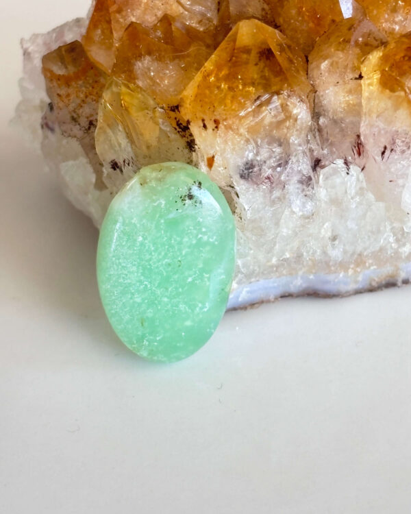 Natural Chrysoprase Stone – Unique Cabochon