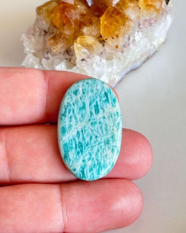 Natural Blue Green Amazonite Cabochon