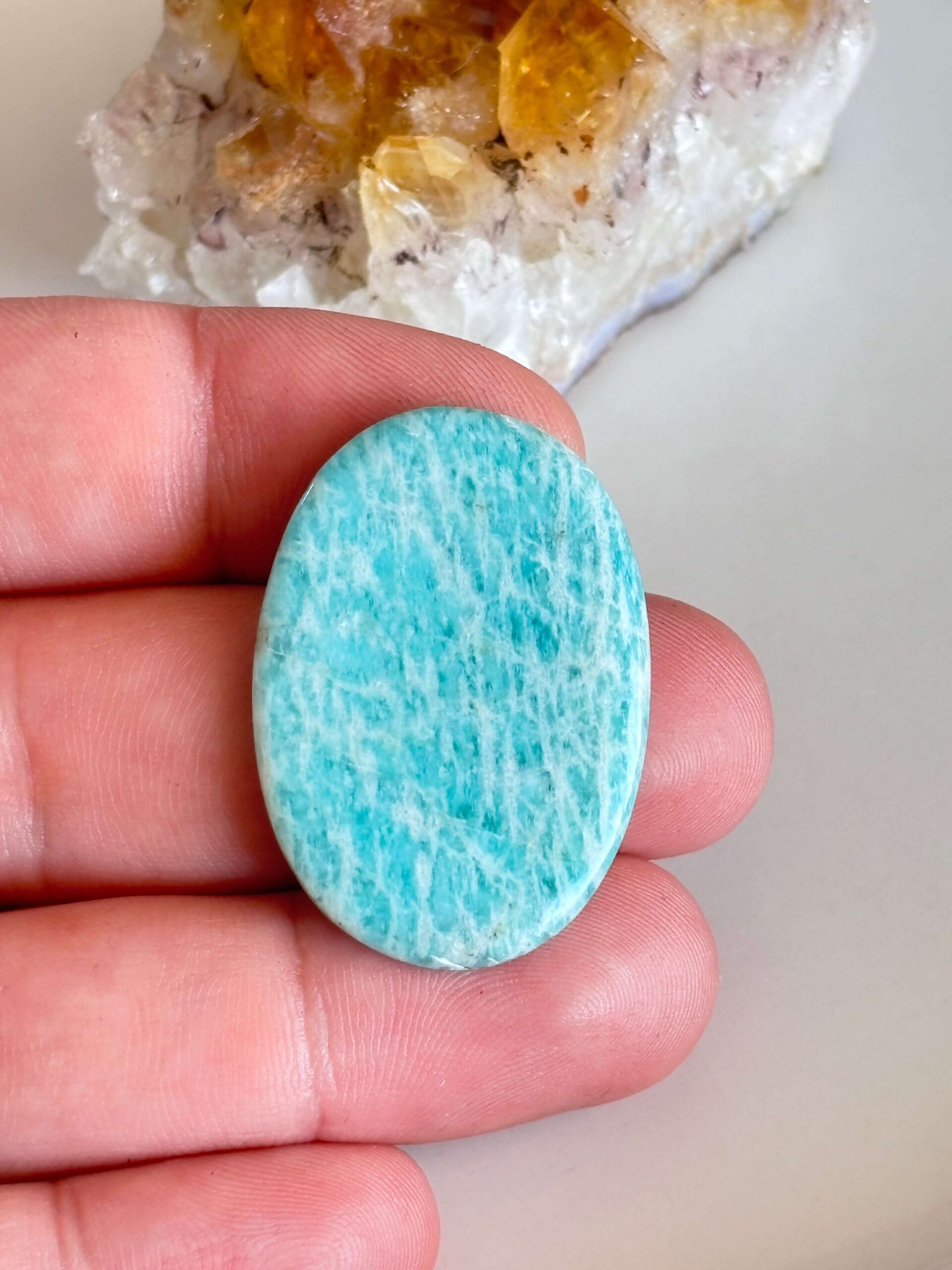 Natural Amazonite Gemstone for Handmade Designs