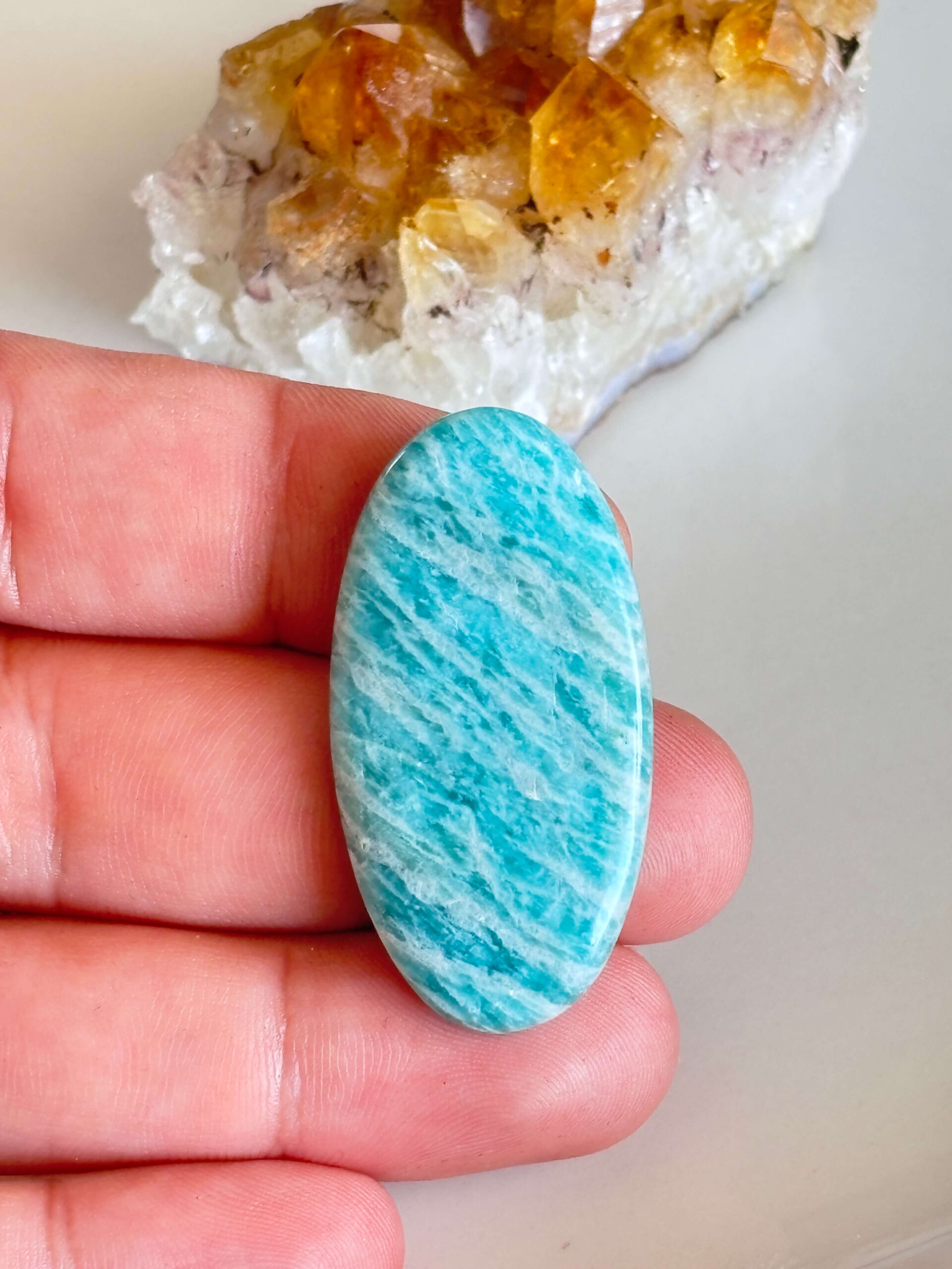 Natural Amazonite for Macrame & Jewelry Making