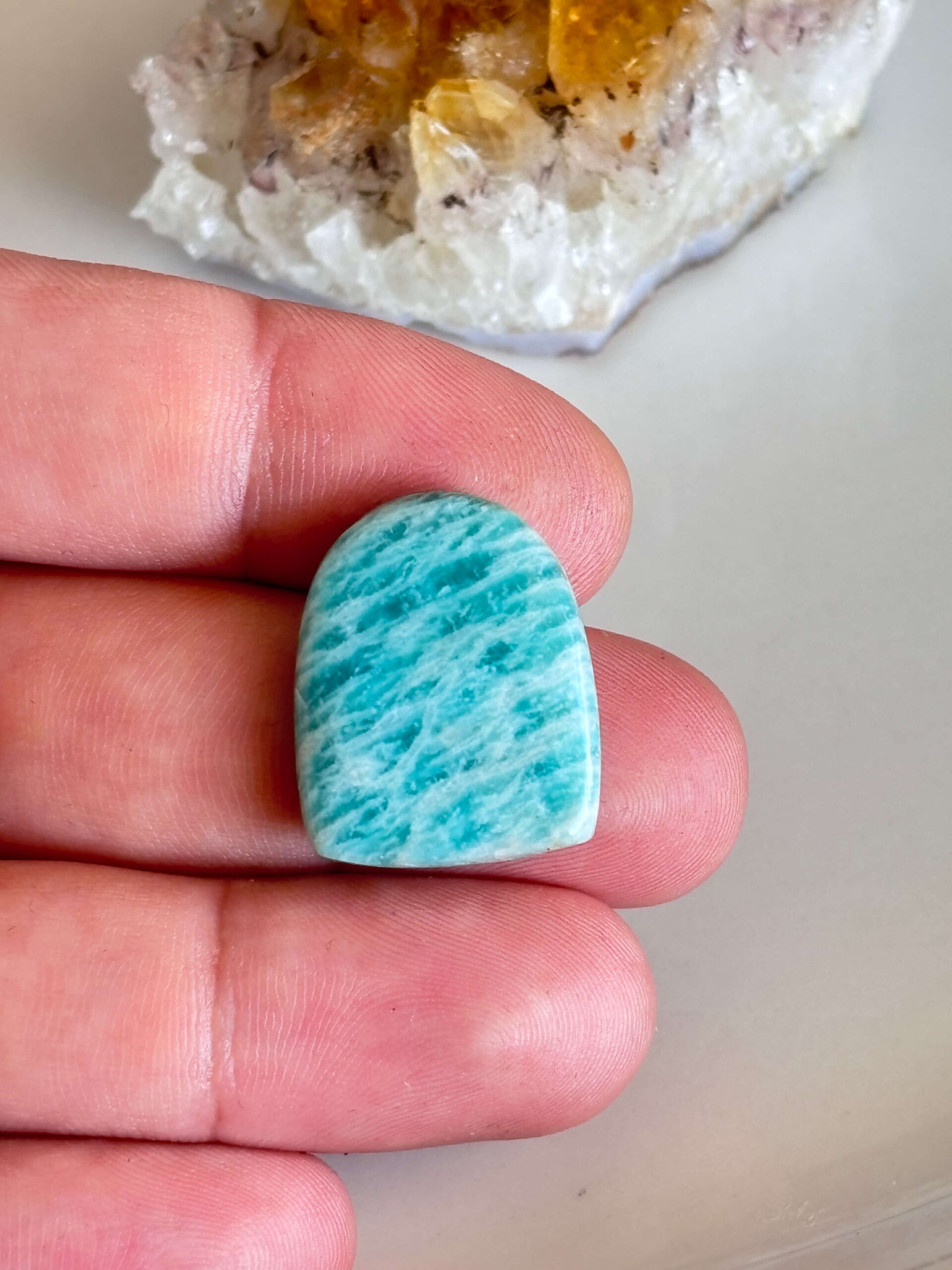 Amazonite Gemstone Cabochon – One of a Kind