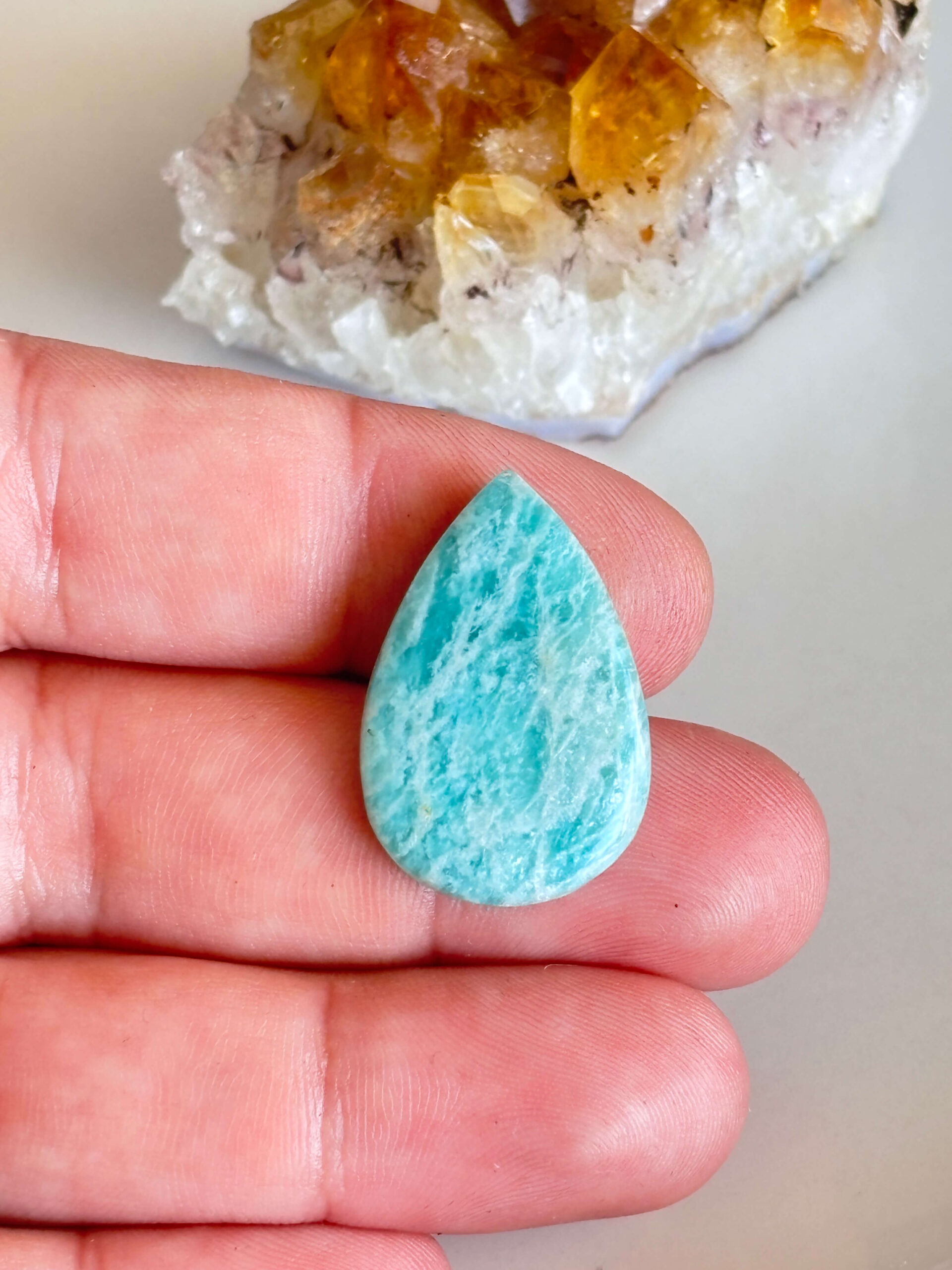 Unique Natural Amazonite Stone for Jewelry