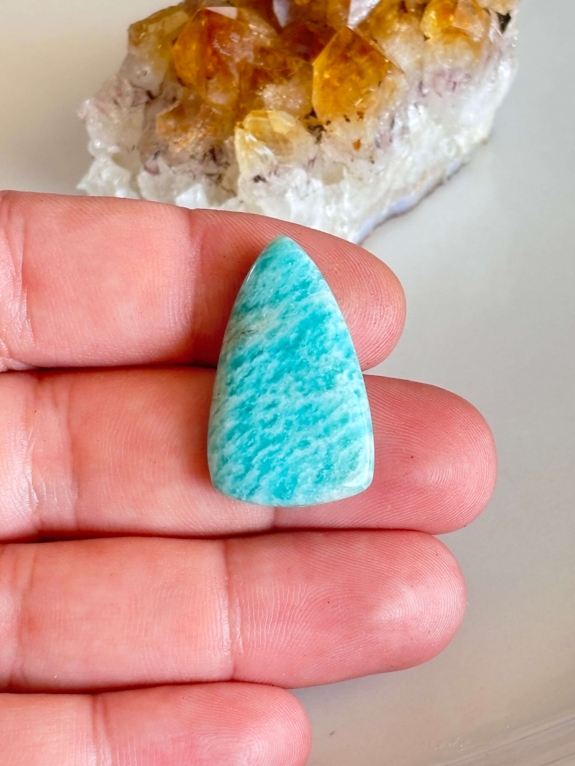 One of a Kind Amazonite Gemstone Cabochon