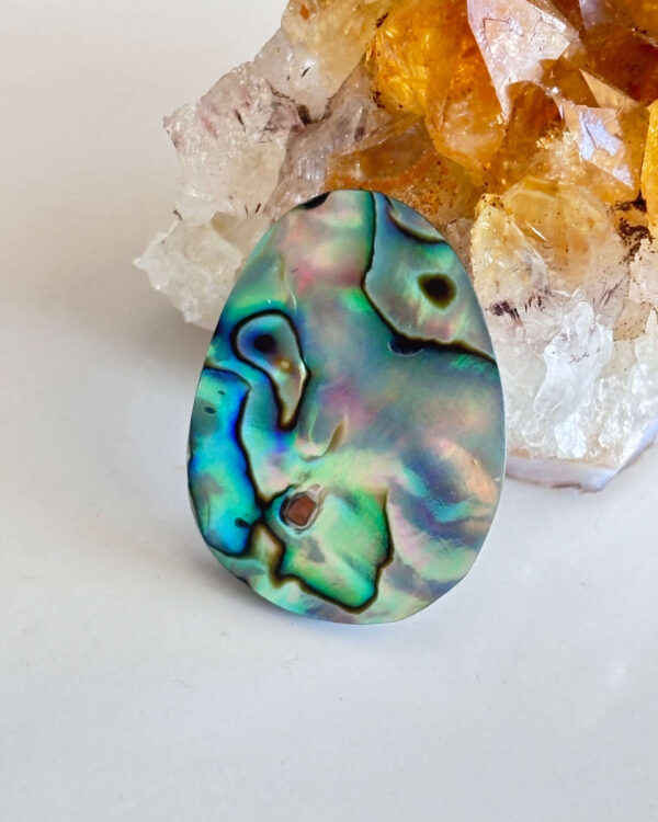 Natural Abalone Shell Cabochon – One of a Kind