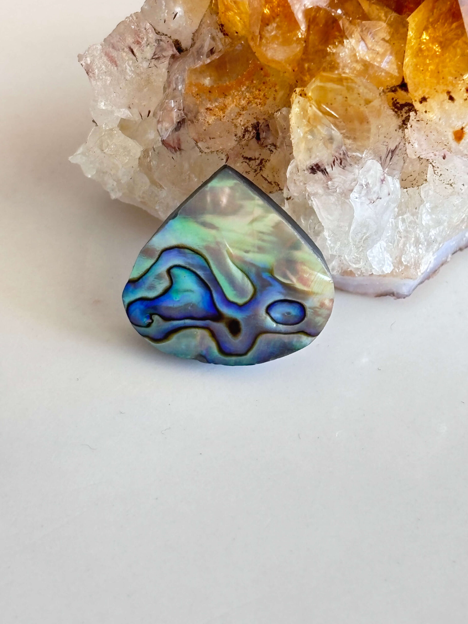 Unique Abalone Shell Cabochon for Jewelry