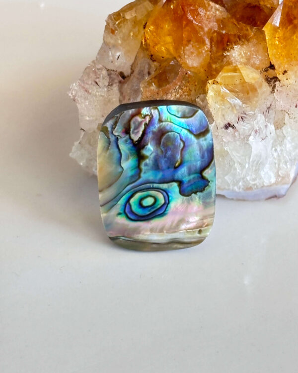 Natural Abalone Shell – Iridescent Cabochon