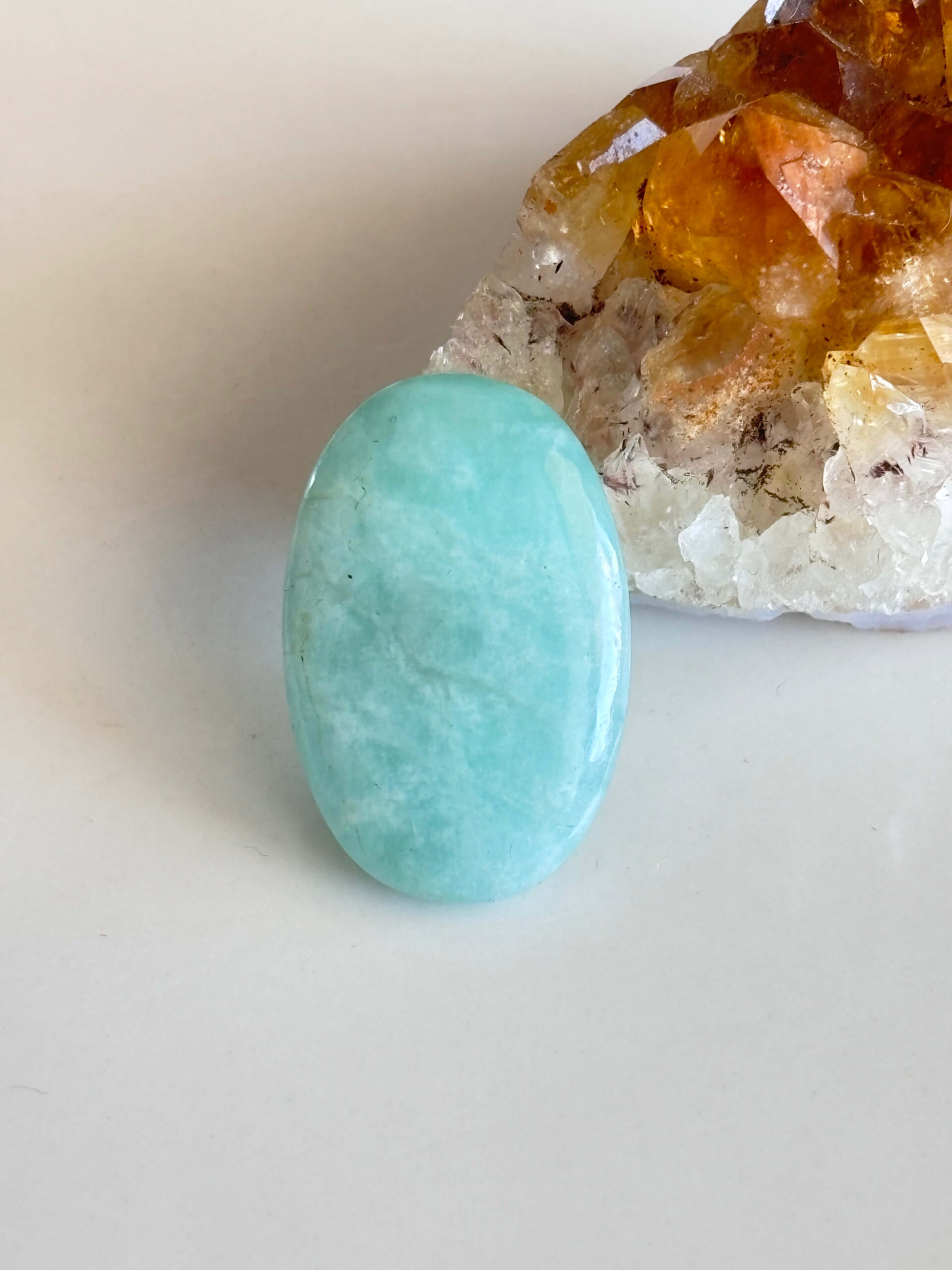 Natural Amazonite Stone – Unique Cabochon