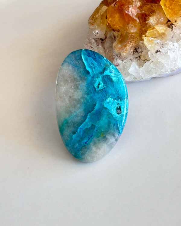 Polished Shattuckite Stone – Unique Gemstone