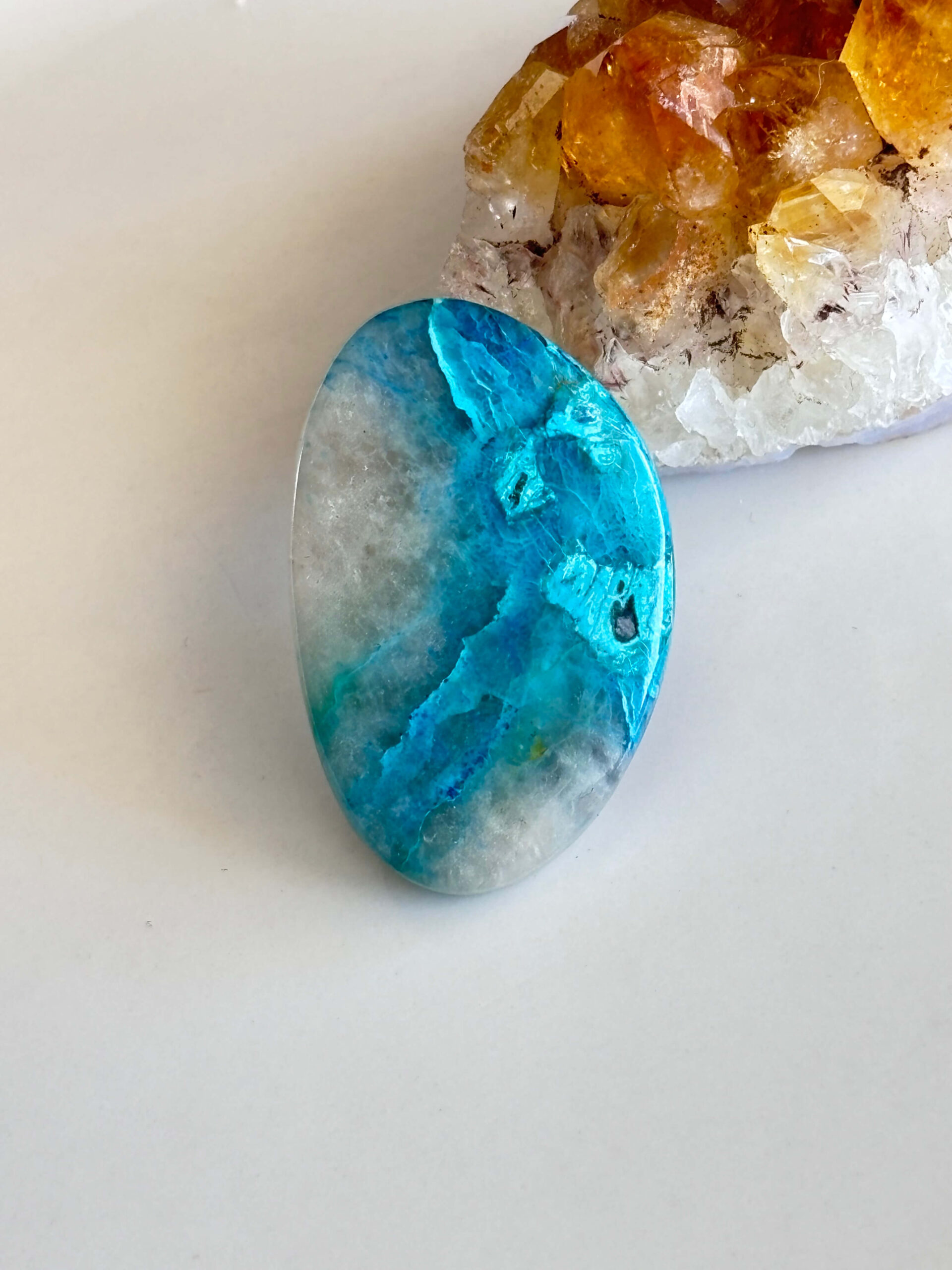 Polished Shattuckite Stone – Unique Gemstone