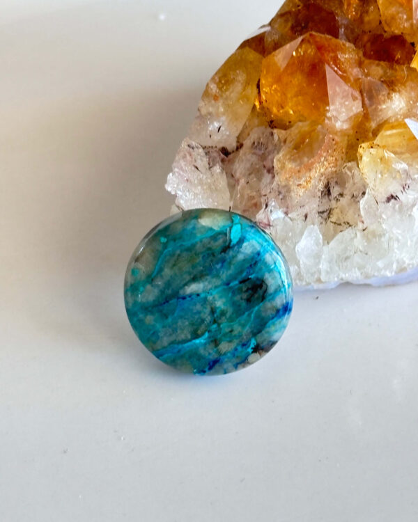 Unique Shattuckite Cabochon – Natural Gemstone