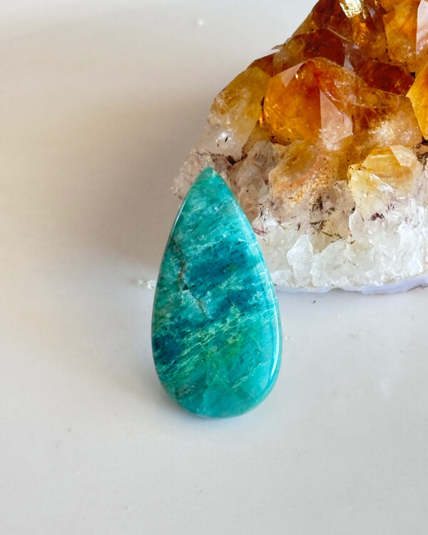 Shattuckite Cabochon for Macrame Jewelry