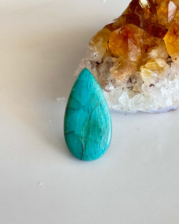Natural Shattuckite Stone – Unique Cabochon