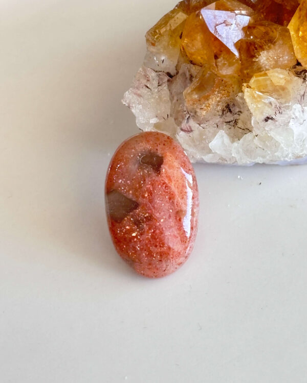 Natural Sunstone Cabochon for Pendant Making