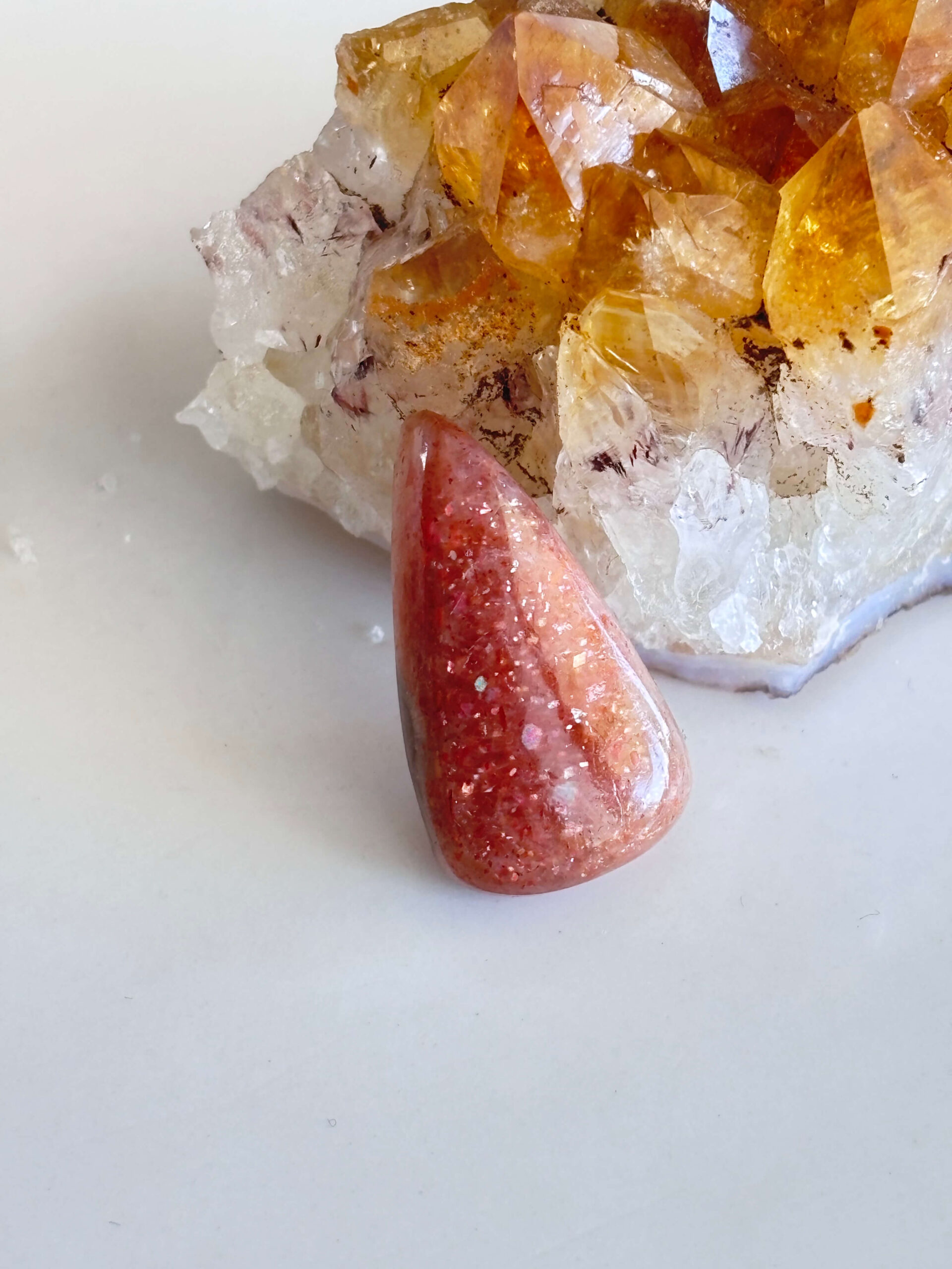 27mm Natural Sunstone Cabochon – One of a Kind