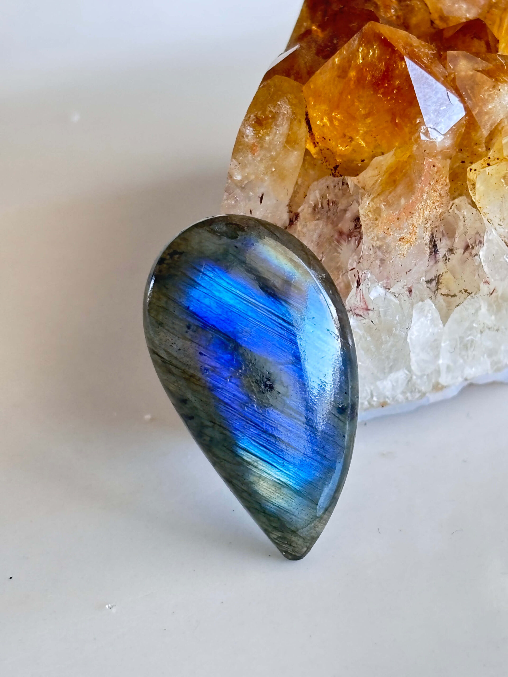 Unique Natural Labradorite Cabochon for Jewelry