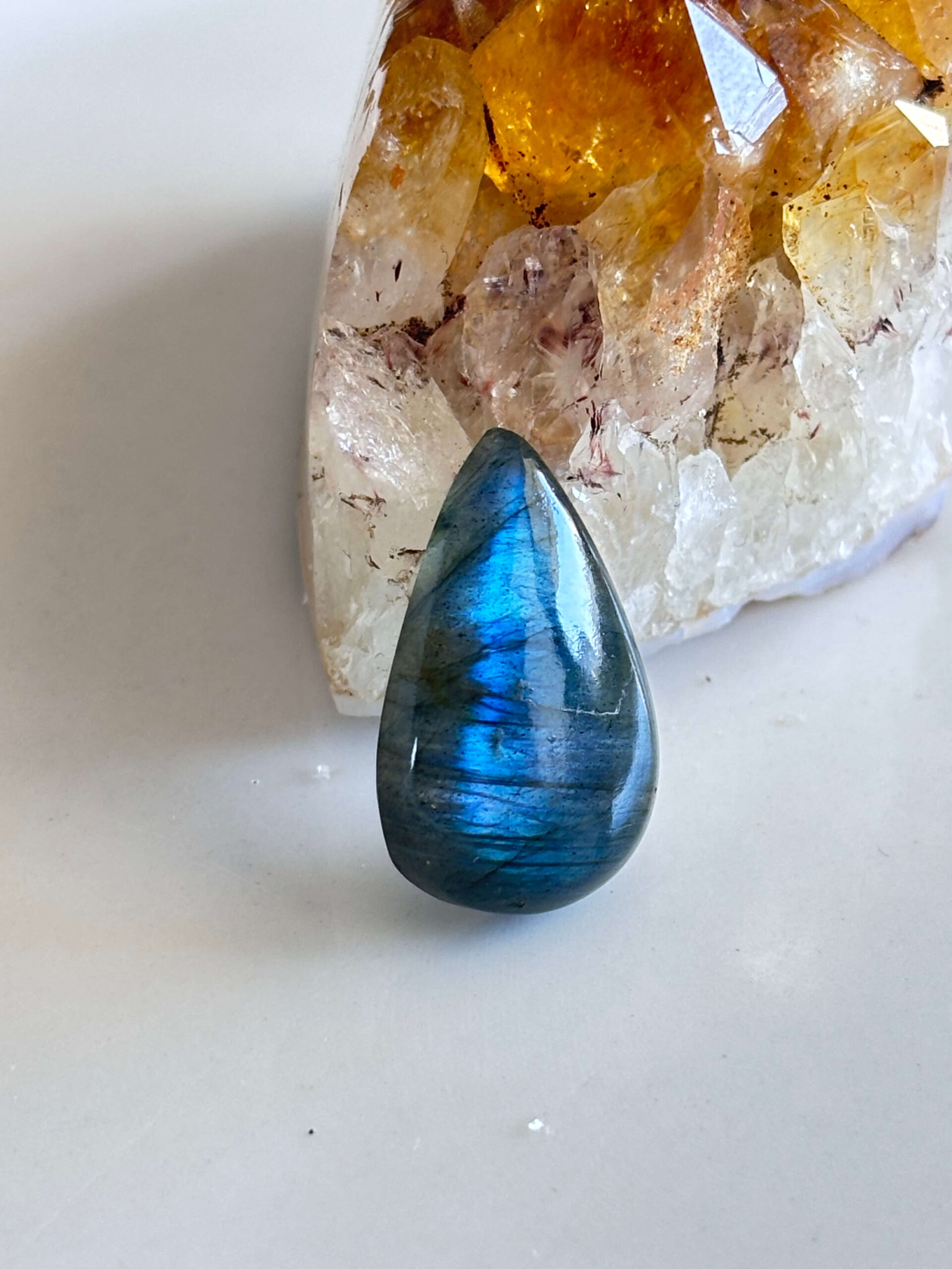 High Quality Labradorite Stone for Macrame Jewelry