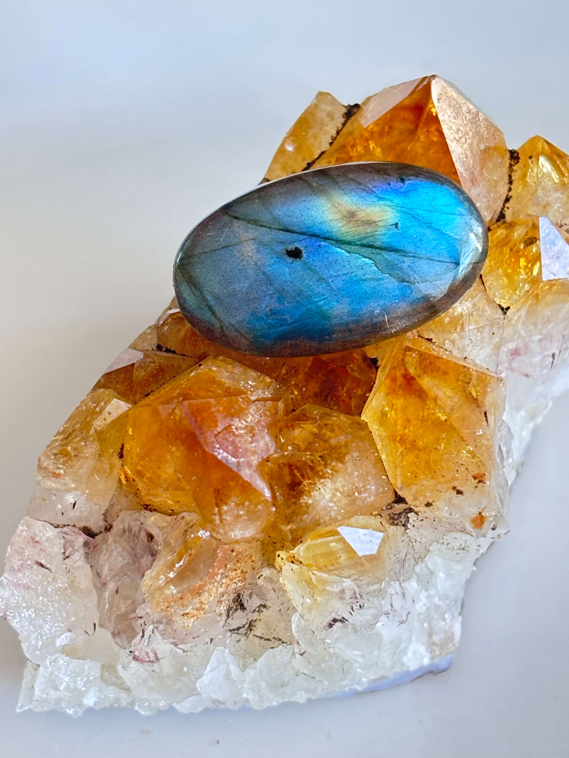 Premium Natural Labradorite – Unique Cabochon