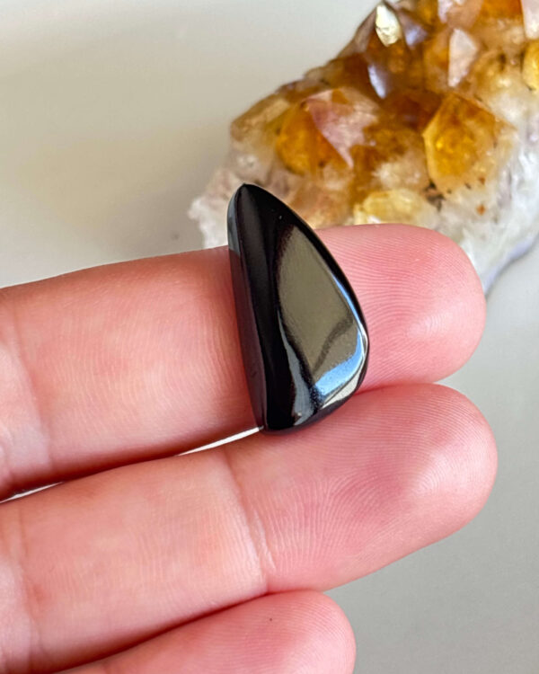 Natural Black Onyx Stone – Unique Cabochon
