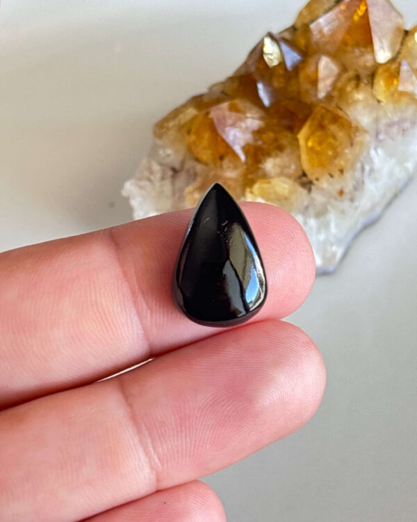 Natural Black Onyx Cabochon – One of a Kind