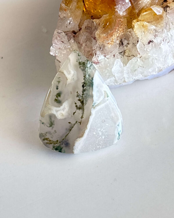 Moss Agate Cabochon – Natural Jewelry Stone