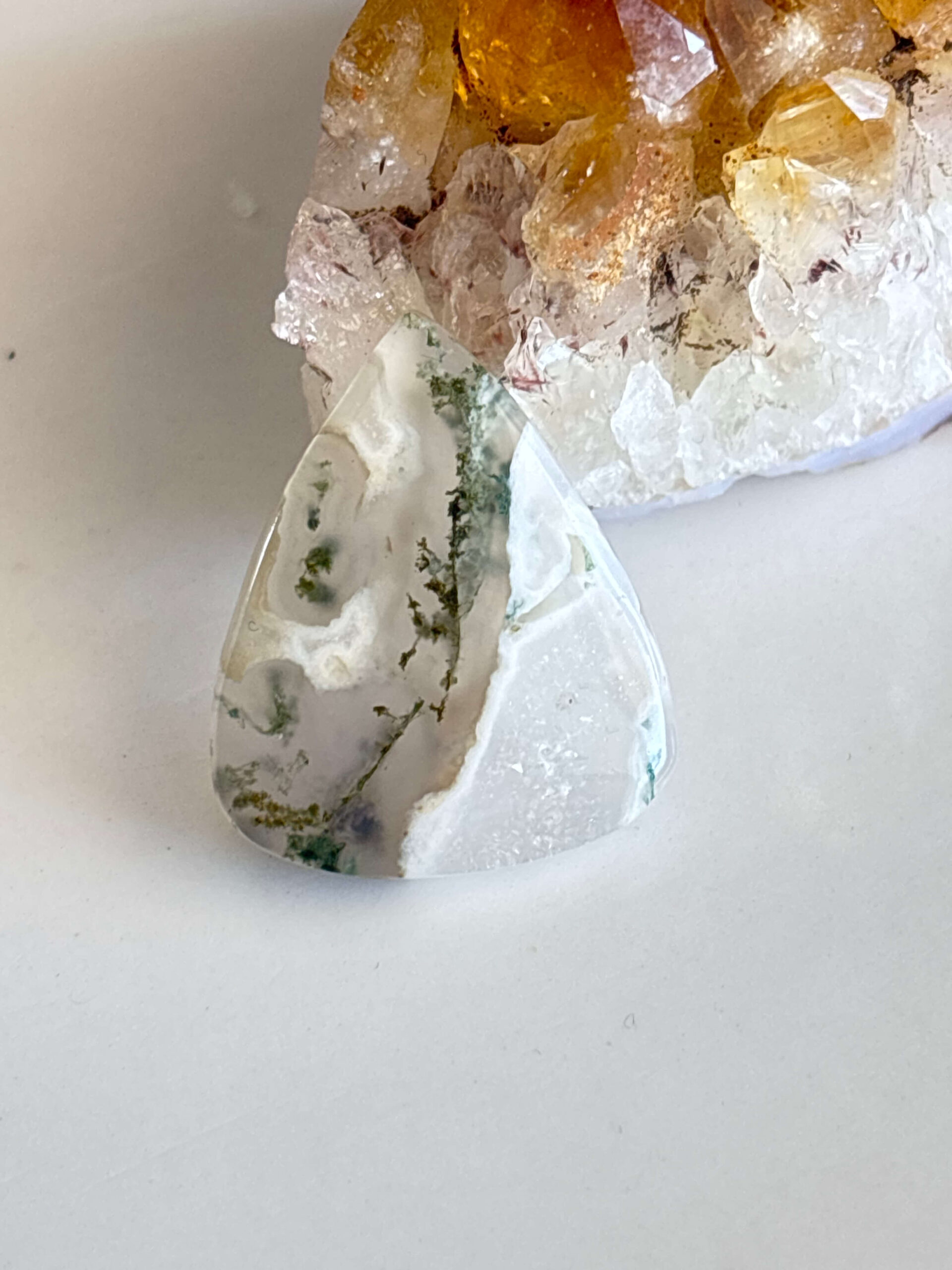 Moss Agate Cabochon – Natural Jewelry Stone