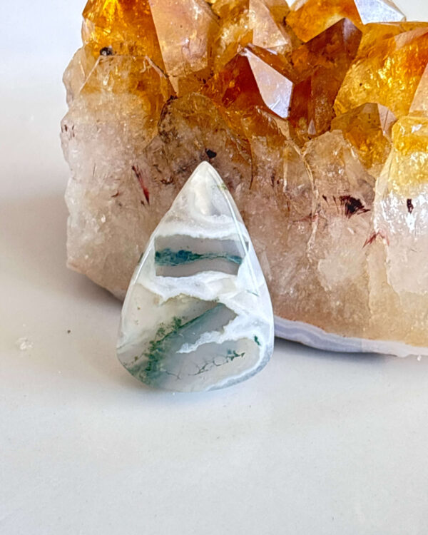 One of a Kind Moss Agate Gemstone Cabochon