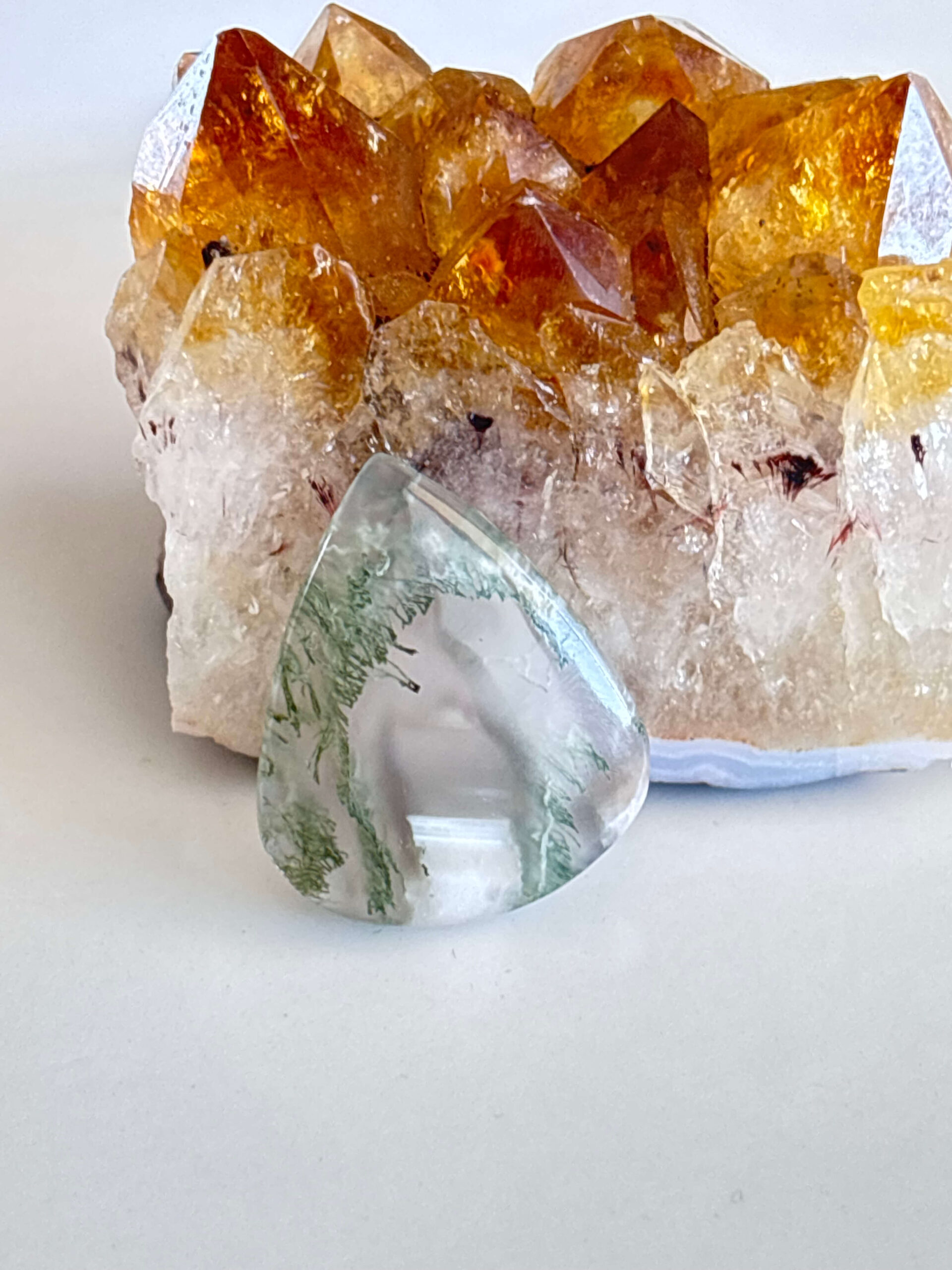 Natural Moss Agate Cabochon – Jewelry Making Stone
